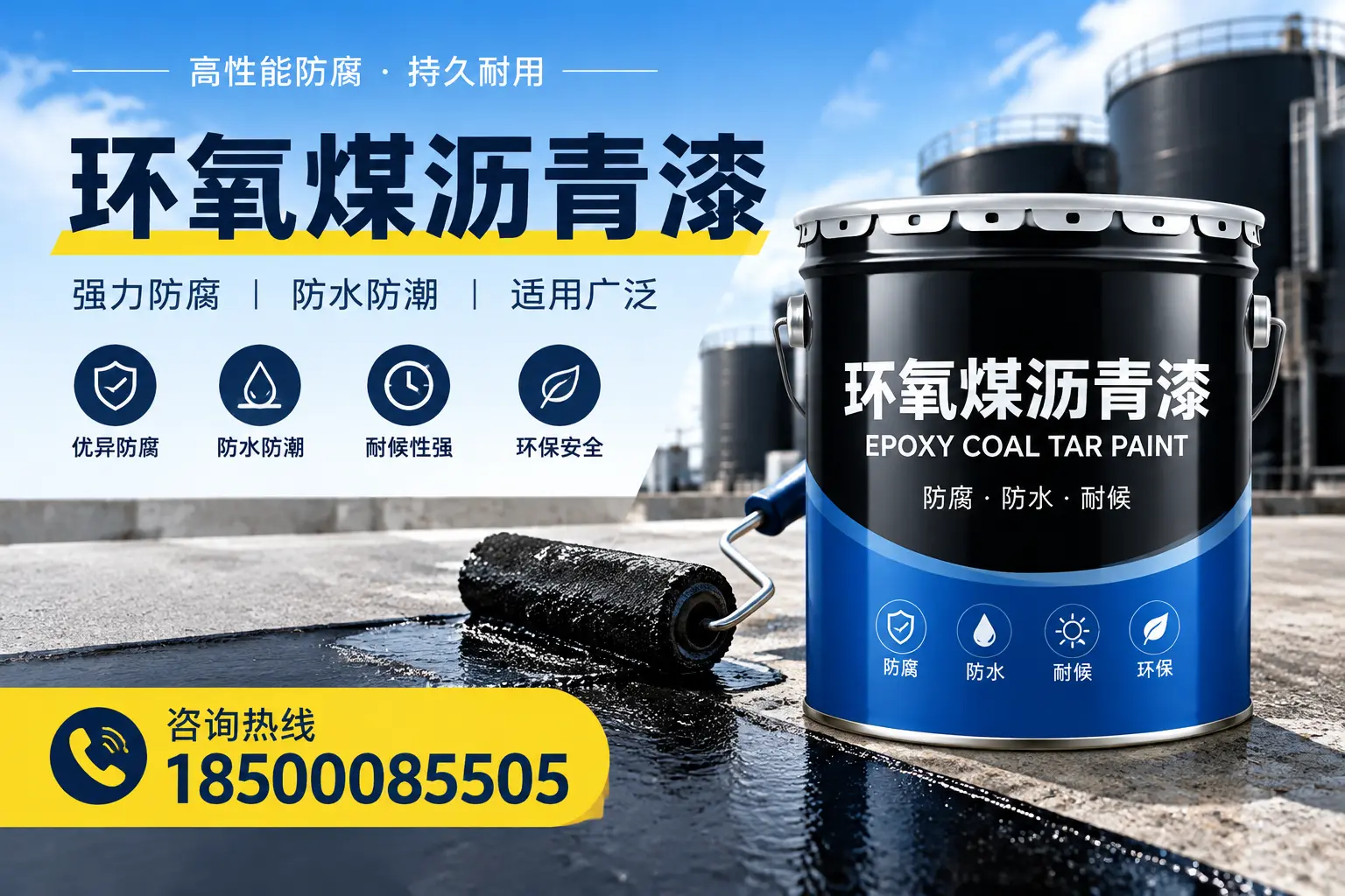 选择环氧煤沥青漆的五大理由，铁岭客户必知